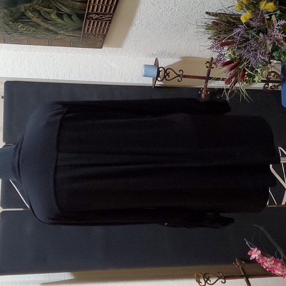 3X FOREVER 21 LONGSLEEVE, BUTTON UP MID-SLEEVE BLACK DRESS SHIRT - Picture 4 of 4